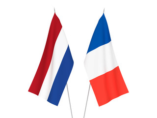 France and Netherlands flags