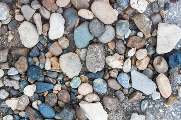 Large and small stones.