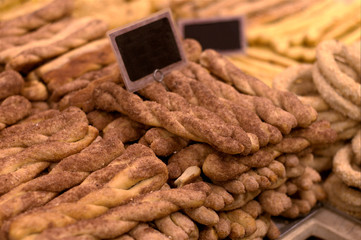 Cookies for sale at pastry shop