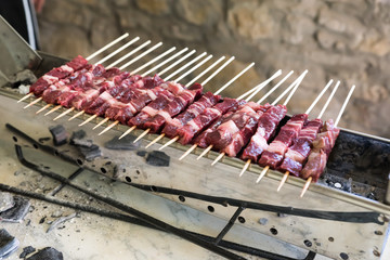 Cooking Abruzzesi arrosticini