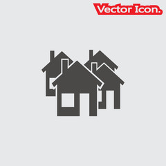 Fototapeta premium Home icon isolated sign symbol and flat style for app, web and digital design. Vector illustration.