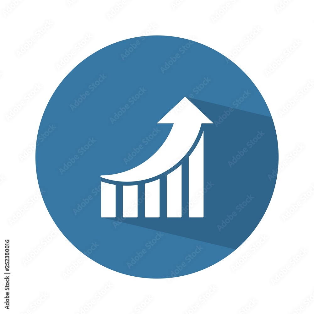 Poster projected changes. progress. vector icon.