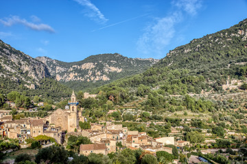 Fototapeta na wymiar Cityscape of Valldemossa old village - Mallorca, Spain