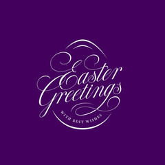 Easter Greetings lettering