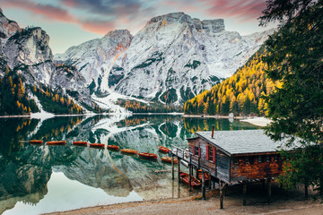 Braies lake