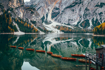 Braies lake © belyaaa