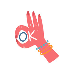 Hand Gesture OK Sign