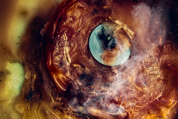 a little smoky candle that burned