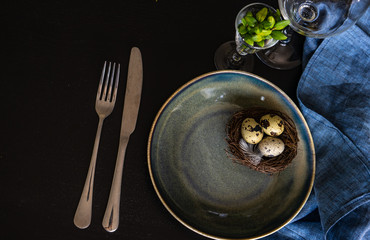 Easter table setting