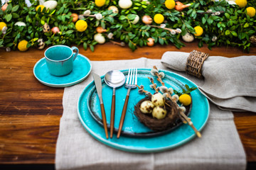 Easter table setting