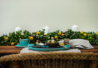 Easter table setting