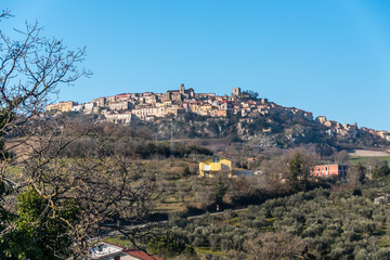 Hilltop Village in the Mountains of Southern Italy