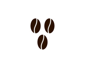 vector coffee beans template vector icon illustration design 