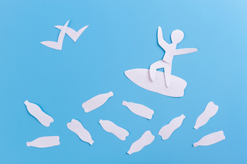 Plastic pollution in ocean