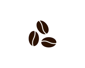 vector coffee beans template vector icon illustration design 