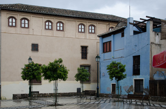 Plaza of the city of Granada. Spain