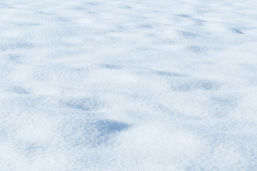 background of fresh snow texture in blue tone