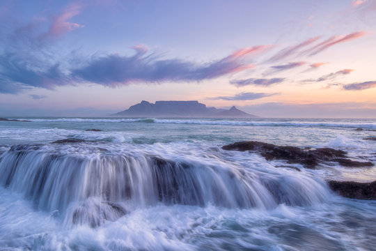 Table Mountain from Blouberg Beach