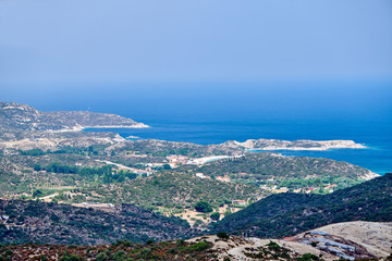 Fototapeta na wymiar Rocky coastline landscape, Sithonia, Greece