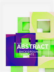 Background abstract squares, geometric minimal template