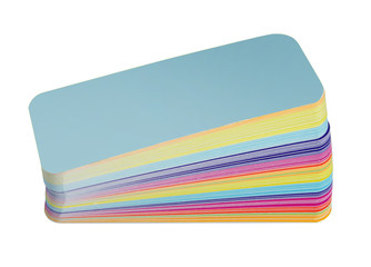 Colorful paper cards