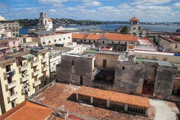  Havana, Cuba - 22 January 2013: Views of town center of squares and streets
