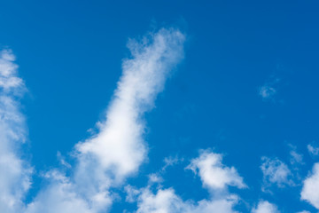 Blue  sky cloud formation image