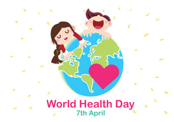 World Health Day conceptual illustration vector