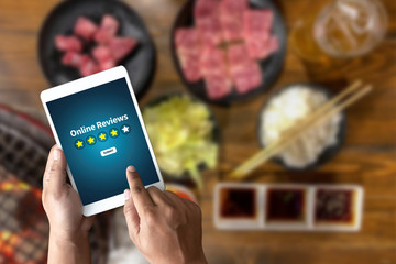 Online Reviews Evaluation time for review Inspection Assessment Auditing  in Cafe or Restaurant