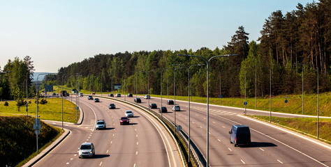Autostrada,the western bypass of Vilnius