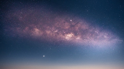 Milky Way and Night sky background.