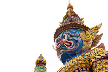 Giant in Wat Phra Kaew or name officially as Wat Phra Si Rattana Satsadaram