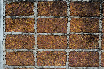Old red brick wall texture background - Image
