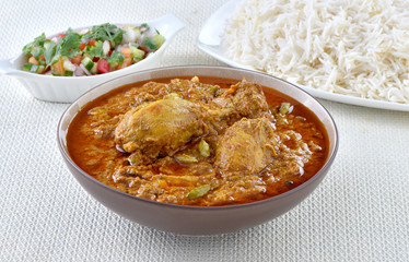 Korma Curry,  A delicious spicy traditional aromatic dish 