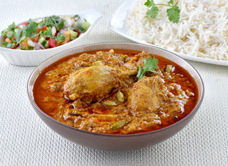 Korma Curry,  A delicious spicy traditional aromatic dish 