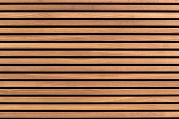 Acrylic prints Bathroom Wooden slats. Natural wood lath line arrange pattern texture background 