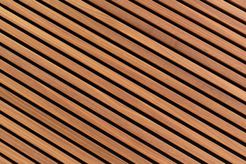 Wooden slats. Natural wood lath line arrange pattern texture background 