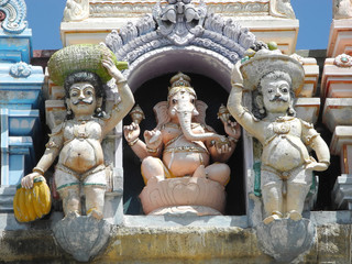 Statue of Ganesh in the Indian Temple, Tamil Nadu