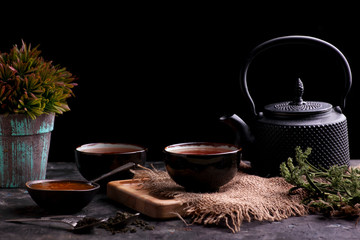 Teapot and Cup of Tea