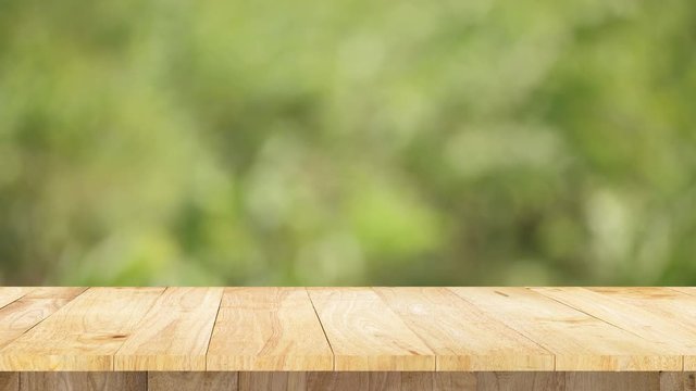 table display product5table display show product and natural blur light bokeh tree  background