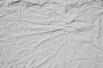 white crumpled fabric cloth texture