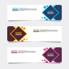 Abstract banner design. Colorful background Illustration vector