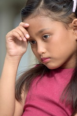 Fototapeta premium A Girl And Sadness