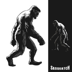Sasquatch monkey gorilla walking