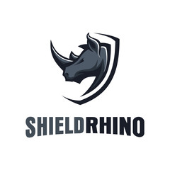 Obraz premium Badge Shield Rhino Logo