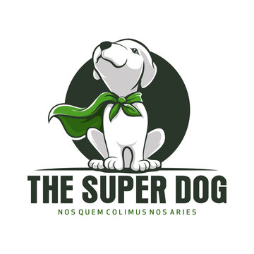 Super Dog Animal mascot Logo