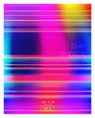 Abstract cover brochure rainbow color stripe gradient background