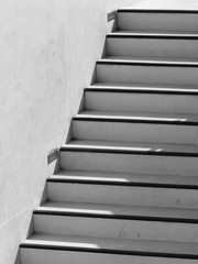 Architectural design of stairs with shadow