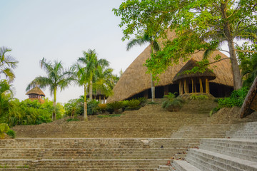 Architecture in the territory of Gurukul - Vedic school for boys in Mayapur, India