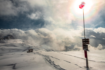 Windsock in the alps